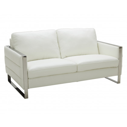 J&M Constantin Loveseat - White