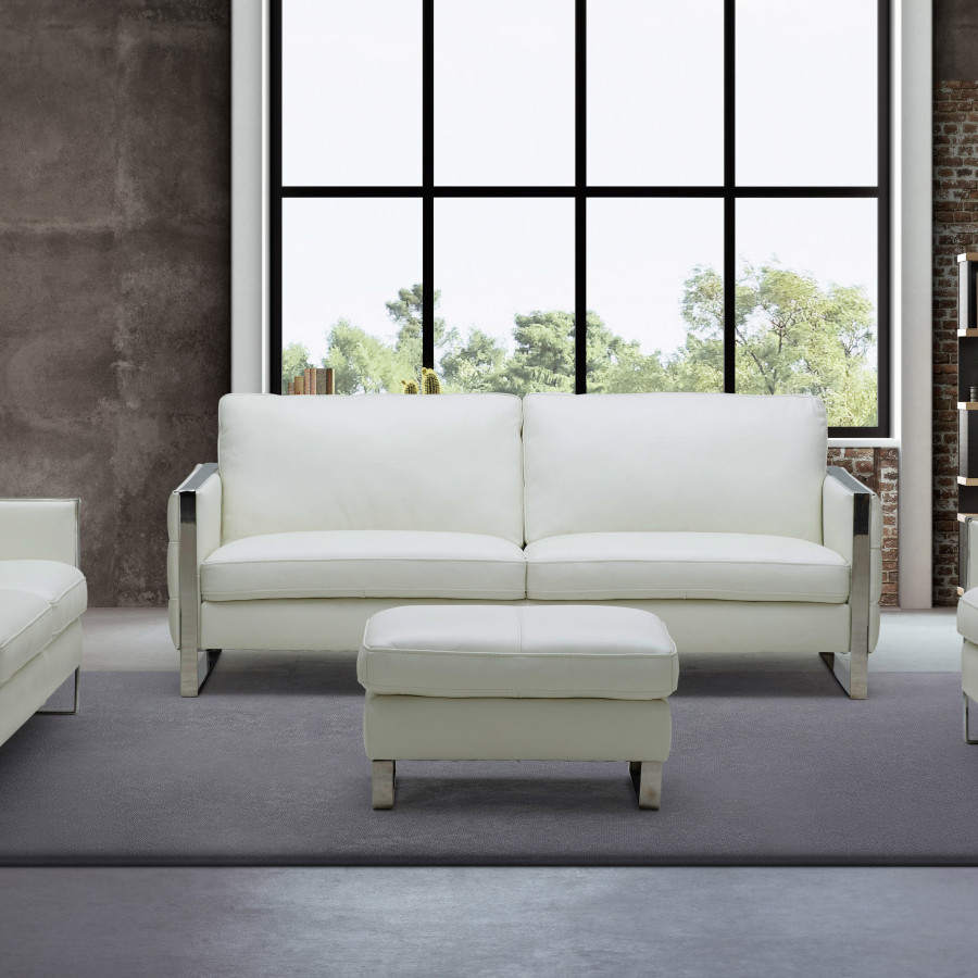 J&M Constantin Ottoman - Light White