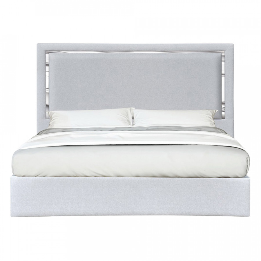 J&M Monet King Bed - Silver Gray