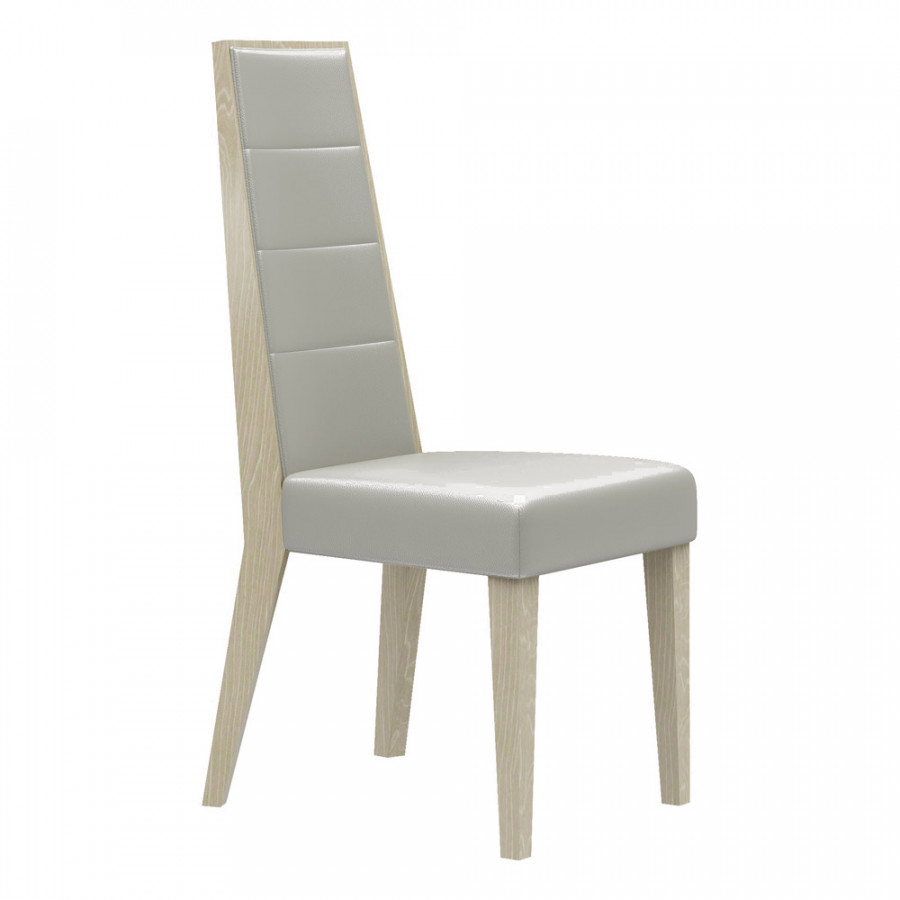 J&M - Chiara Dining Chair in Light Walnut/Gray