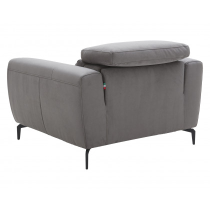 J&M Lorenzo Chair - Gray, Fabric