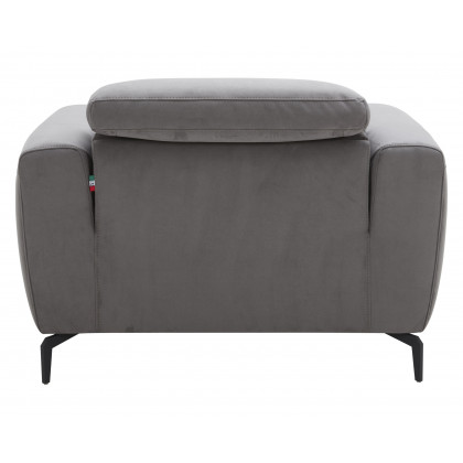J&M Lorenzo Chair - Gray, Fabric