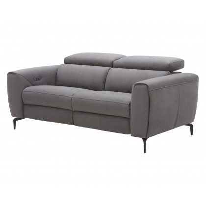 J&M Lorenzo Loveseat - Gray, Fabric