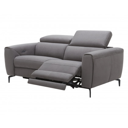 J&M Lorenzo Loveseat - Gray, Fabric