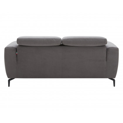 J&M Lorenzo Loveseat - Gray, Fabric