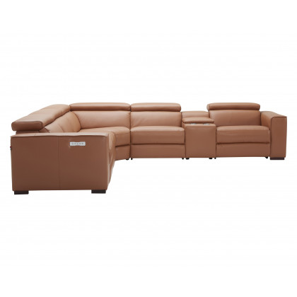 J&M Picasso Motion Sectional - Caramel