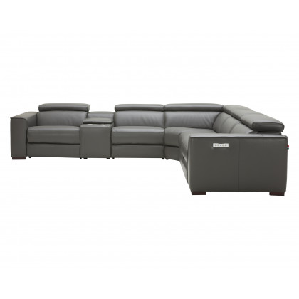 J&M Picasso Motion Sectional - Dark Gray