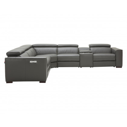 J&M Picasso Motion Sectional - Dark Gray