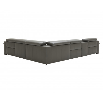 J&M Picasso Motion Sectional - Dark Gray