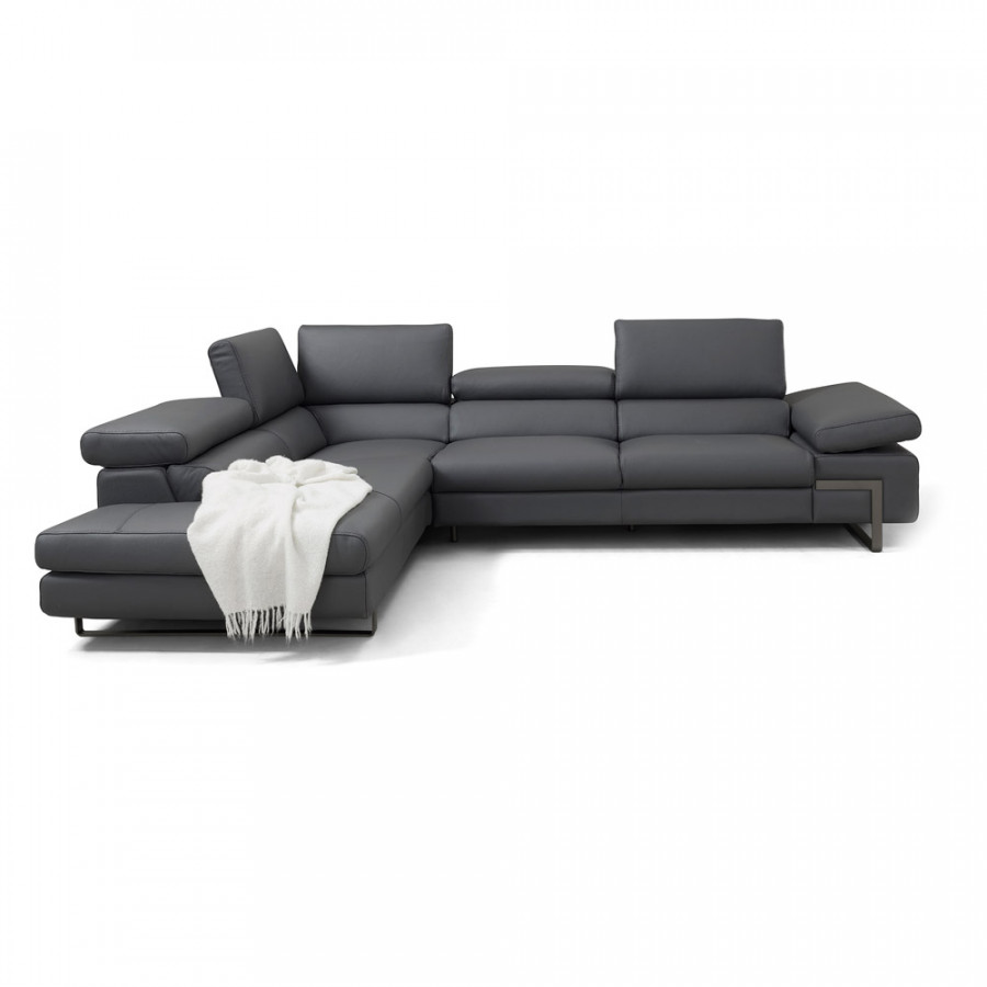 J&M I716 Sectional - Left Hand Facing Chaise, Gray