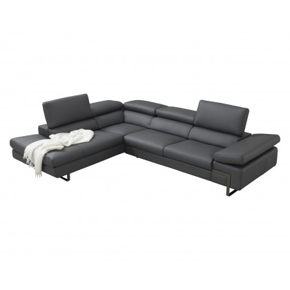 J&M I716 Sectional - Left Hand Facing Chaise, Gray