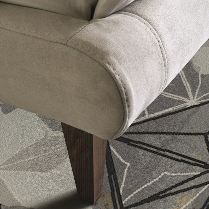 J&M Metropolitan Queen Bed - Taupe, Fabric
