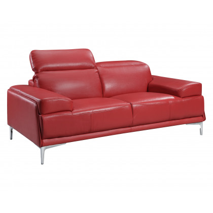 J&M Nicolo Loveseat - Red