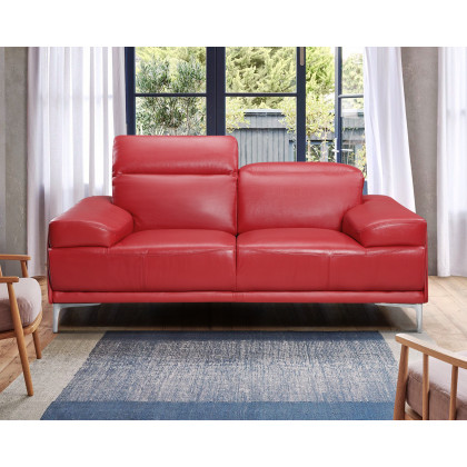 J&M Nicolo Loveseat - Red