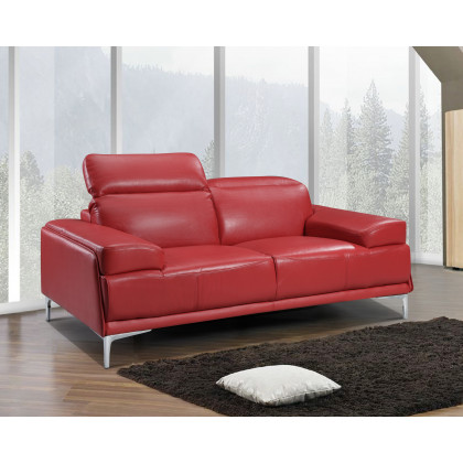 J&M Nicolo Loveseat - Red