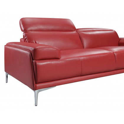 J&M Nicolo Loveseat - Red