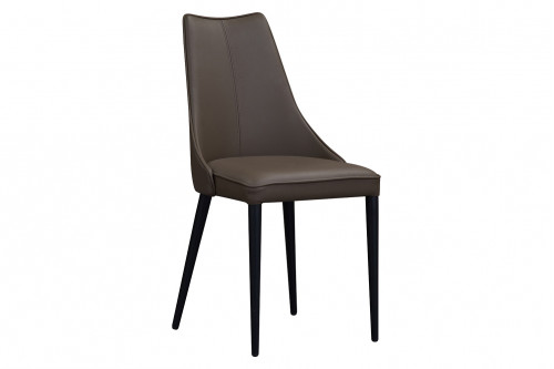 J&M™ Milano Leather Dining Chair - Chocolate