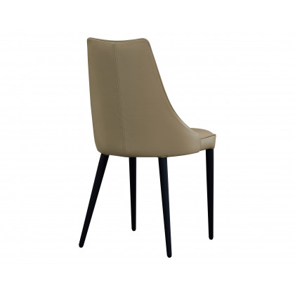J&M Milano Leather Dining Chair - Tan