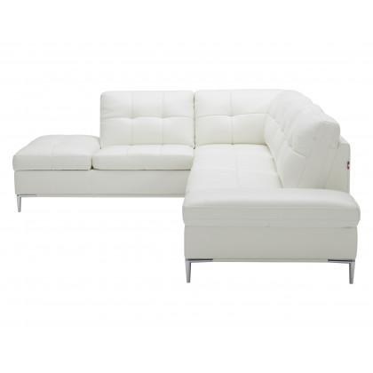 J&M Leonardo Sectional - Left Hand Facing, White