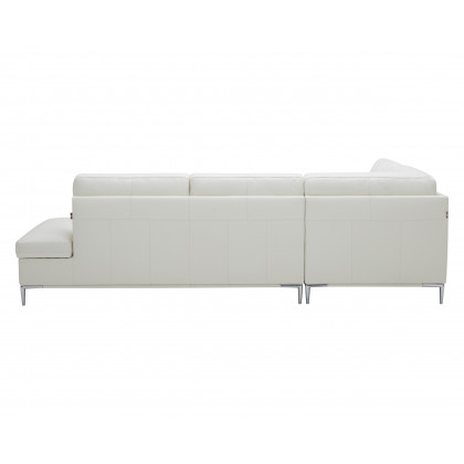 J&M Leonardo Sectional - Left Hand Facing, White