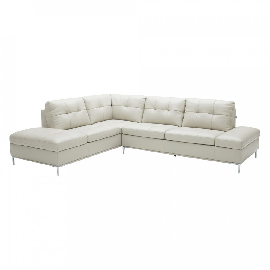 J&M Leonardo Sectional - Left Hand Facing, Silver Gray