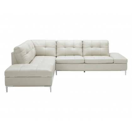 J&M Leonardo Sectional - Left Hand Facing, Silver Gray