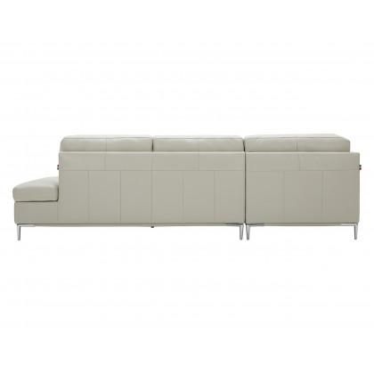 J&M Leonardo Sectional - Left Hand Facing, Silver Gray