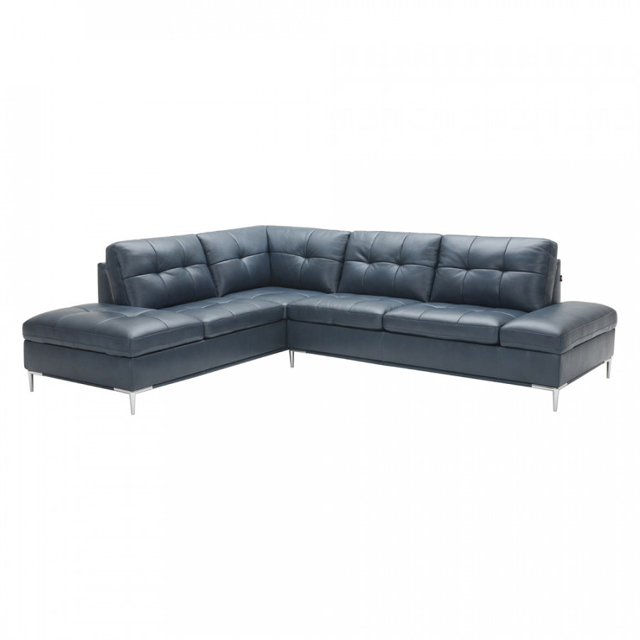 J&M Leonardo Sectional - Left Hand Facing, Blue