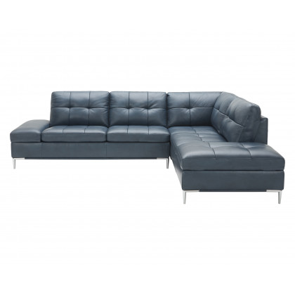 J&M Leonardo Sectional - Right Hand Facing, Blue
