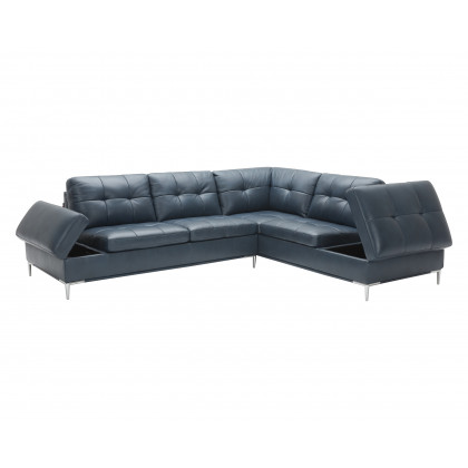 J&M Leonardo Sectional - Right Hand Facing, Blue