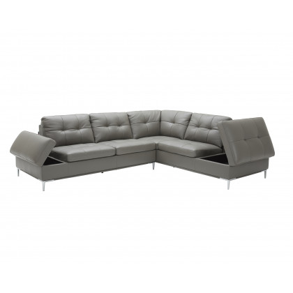 J&M Leonardo Sectional - Right Hand Facing, Gray