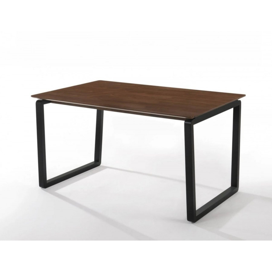 Jubilee - Ecco Dining Table in Walnut/Black, Wood