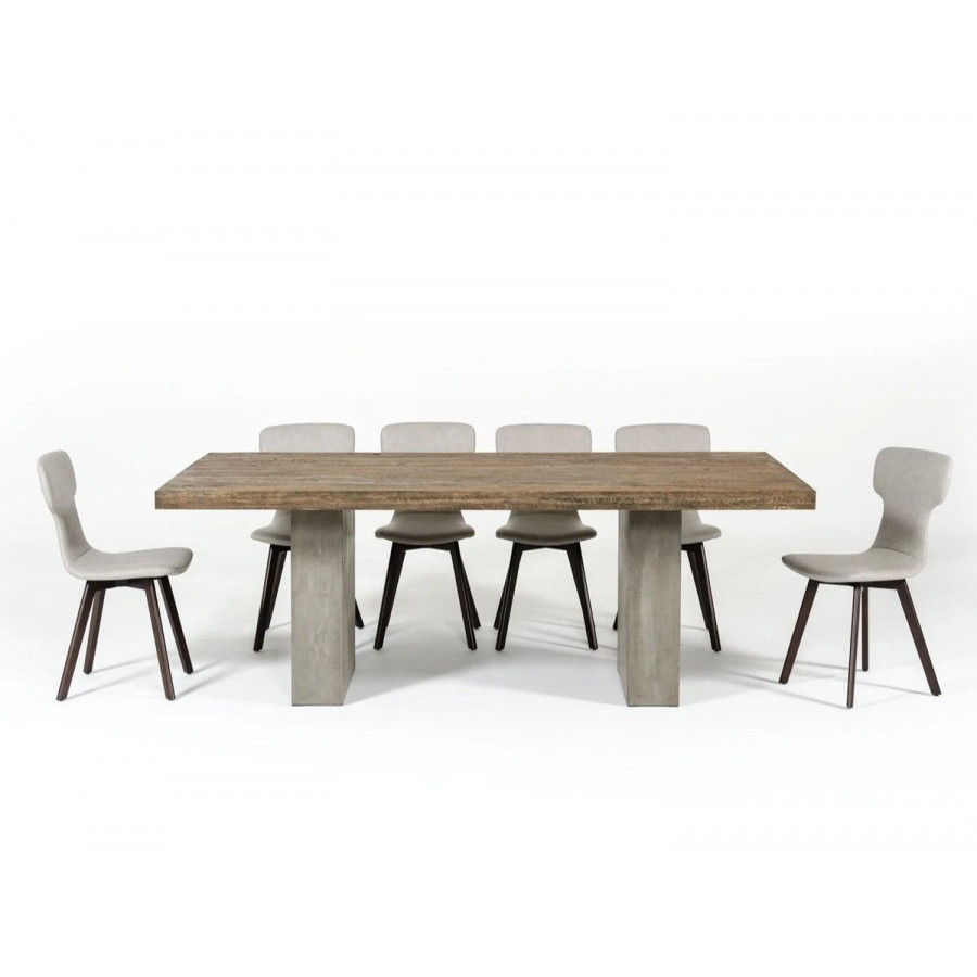 Jubilee - Ralio Dining Table in Heritage Oak/Gray, Wood/Concrete