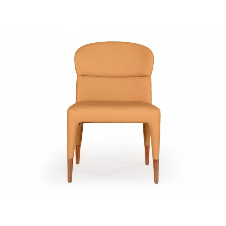 Jubilee - Ogan Dining Chair Set of 2 in Orange, Leatherette