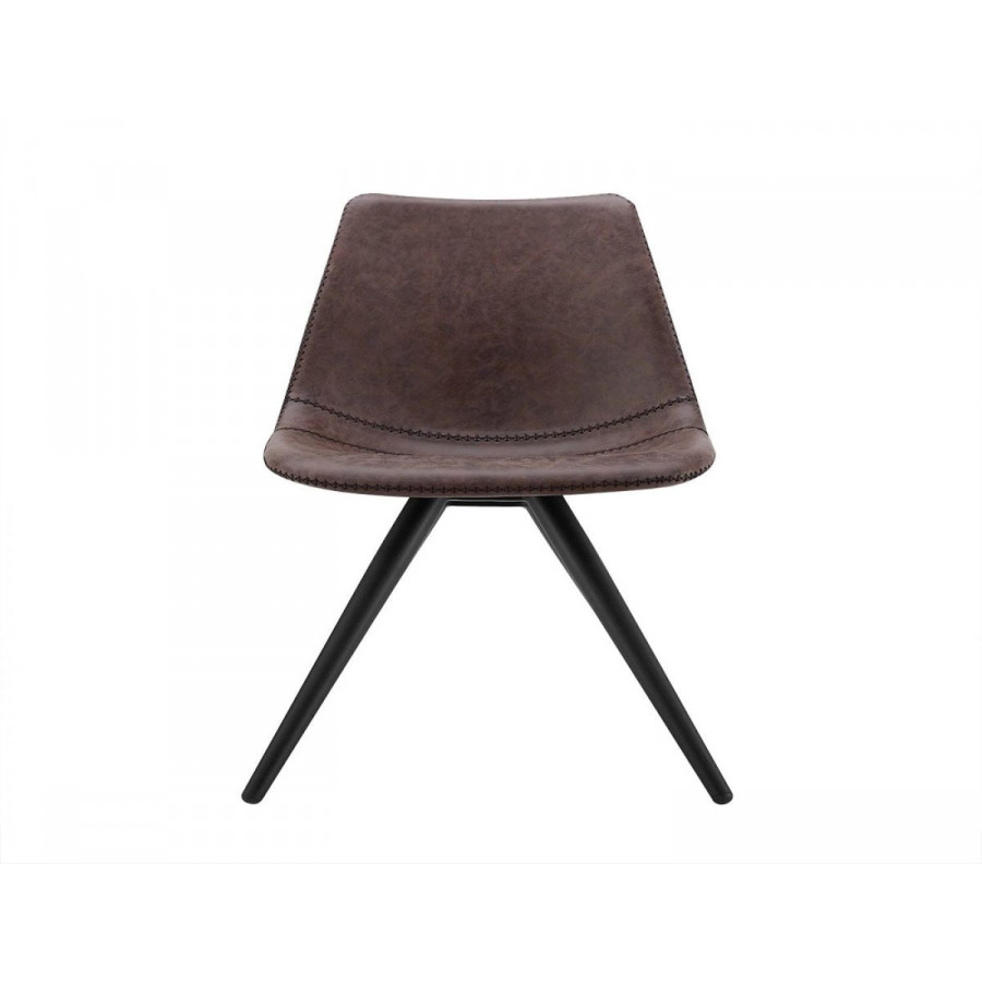 Jubilee - Conado Dining Chair Set of 2 in Brown, Eco-Leather