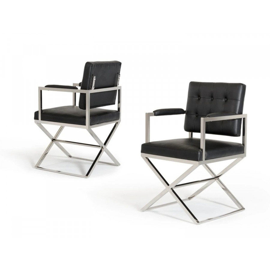 Jubilee - Sparky Modern Dining Chair in Black