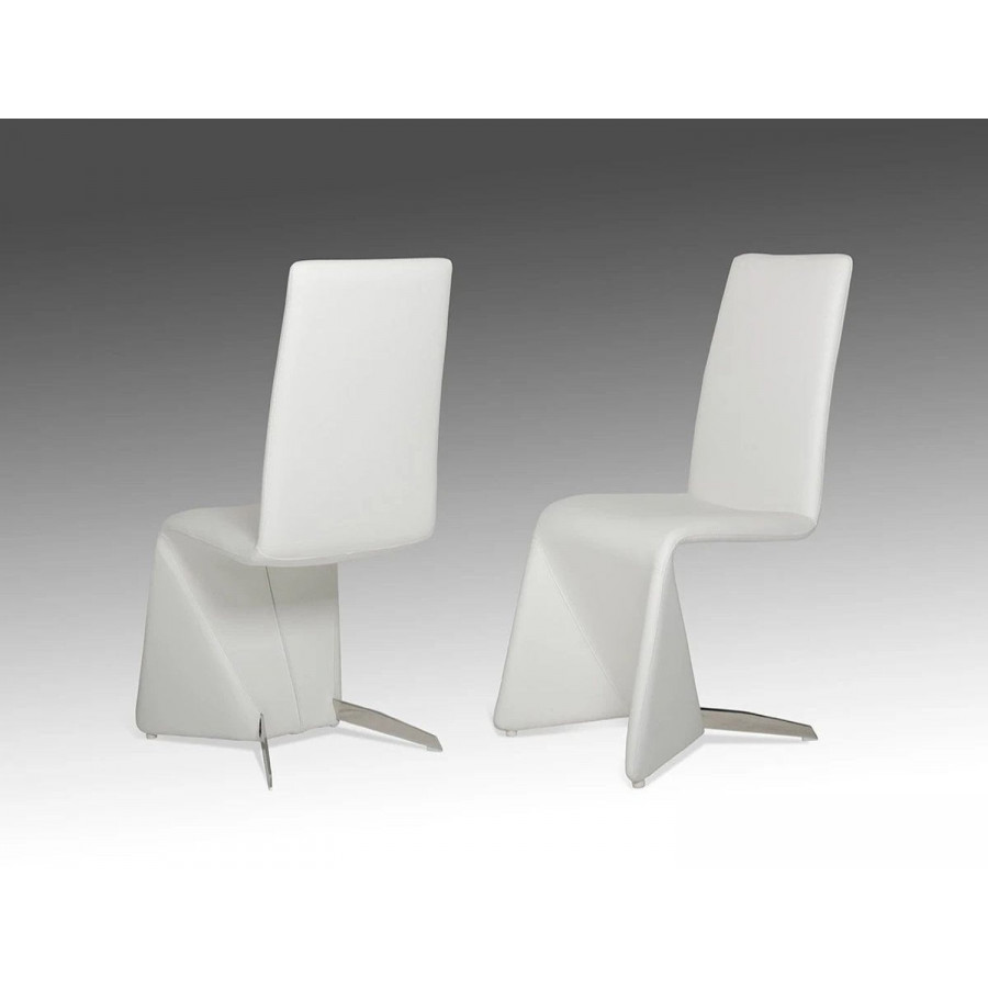 Jubilee - Nessder Contemporary Dining Chair Set of 2 in White