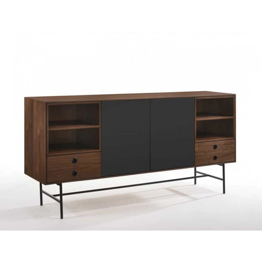 Jubilee - Bruton Buffet Table in Walnut/Dark Gray