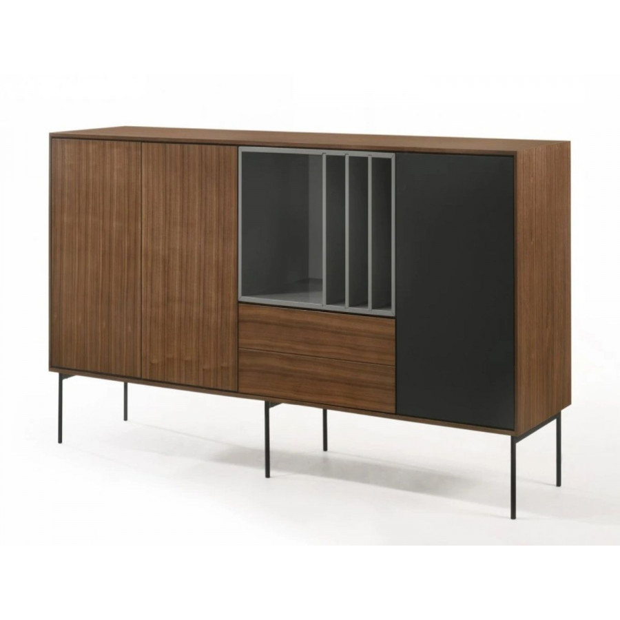 Jubilee - Abbso Buffet Table in Walnut/Black, MDF