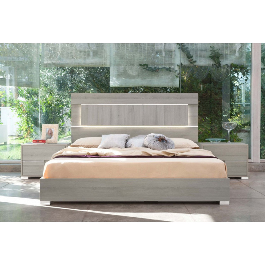 Jubilee Erica Modern King Size Bedroom Set - Gray