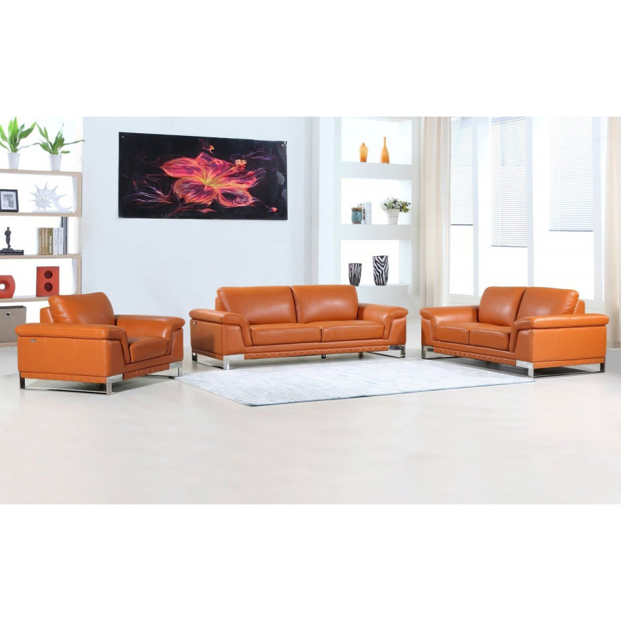 Jubilee Juliny Sofa Set - Camel, Leather