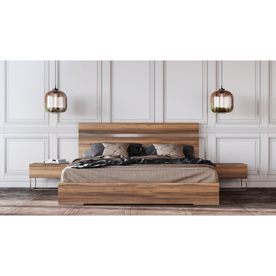 Jubilee Labolita Modern King Size Bed - Light Oak