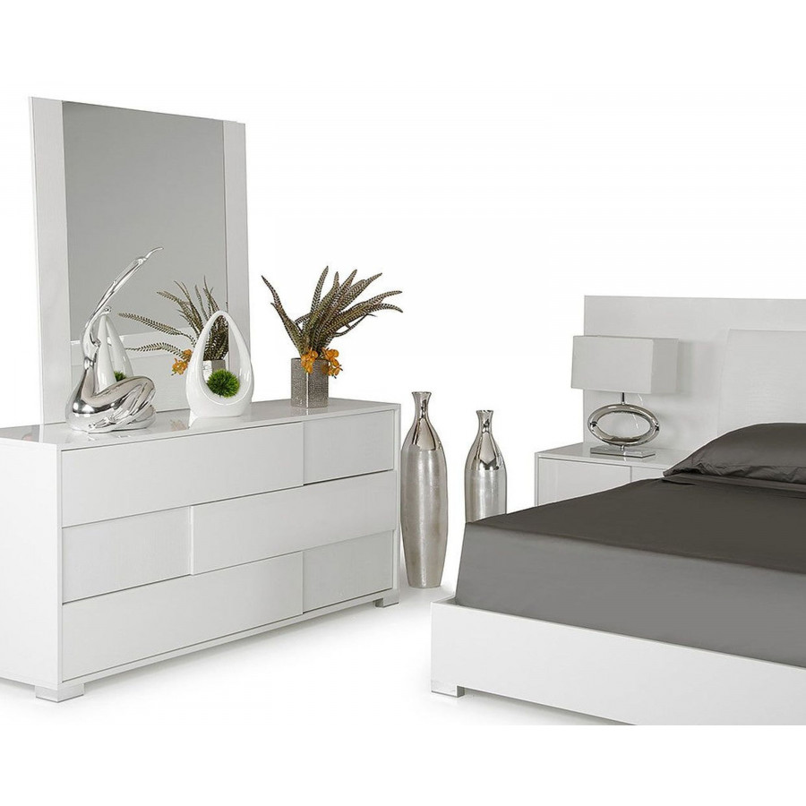 Jubilee - Monida Modern Dresser and Mirror in White