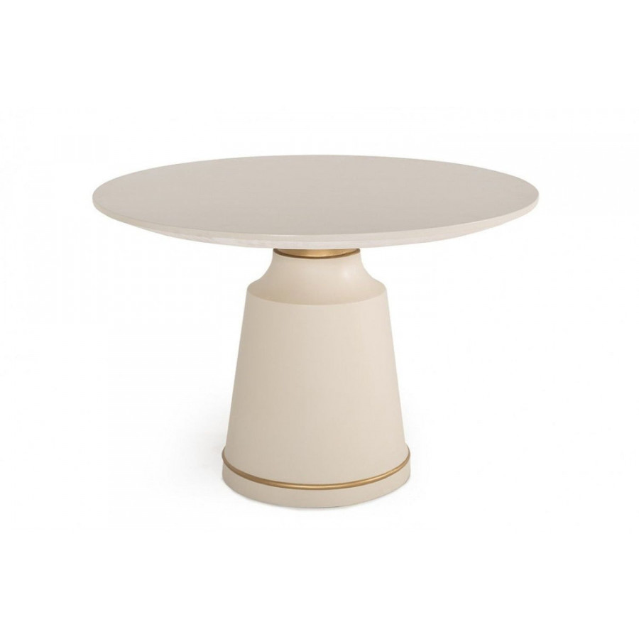 Jubilee - Akalida Modern Coffee Table in White/Gold