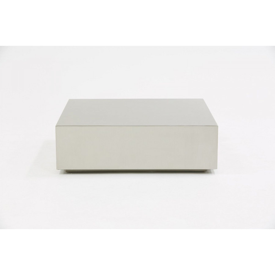 Jubilee - Antu Modern Coffee Table in Brushed Stainless Steel