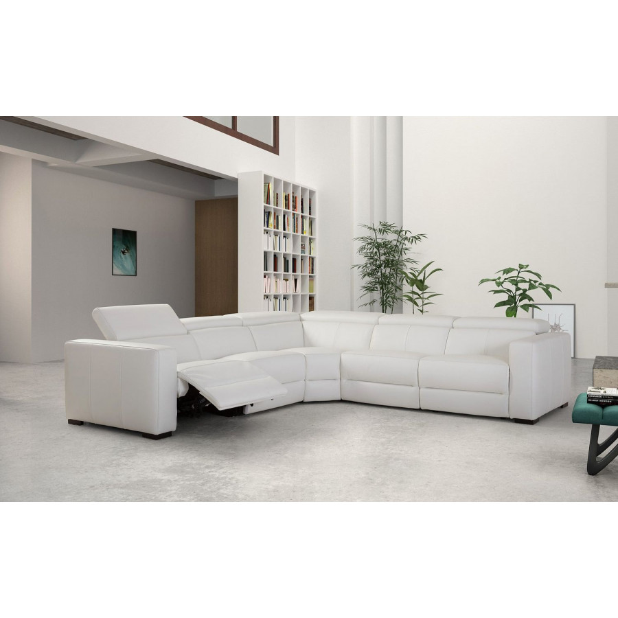 Jubilee - Mirage Reclining 5 Pieces Sectional with Adjustable Headrest and Corner
