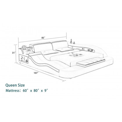 Jubilee - Victor Multifunctional Right Hand Facing Bed with Storage