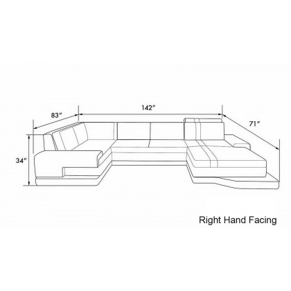Jubilee - Pawnee Right Hand Facing Sectional with Chaise