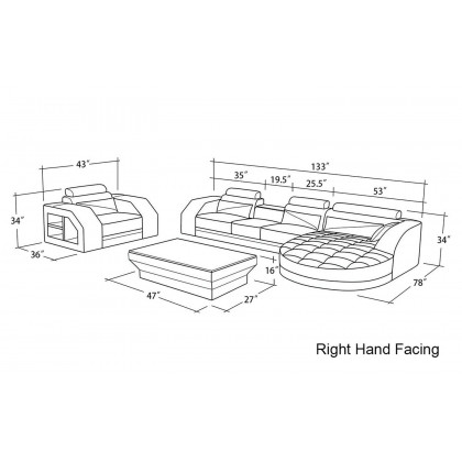 Jubilee - Lonsdale Right Hand Facing Sectional with Shape Chaise