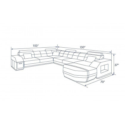 Jubilee - Bolinger Right Hand Facing Sectional with Storage